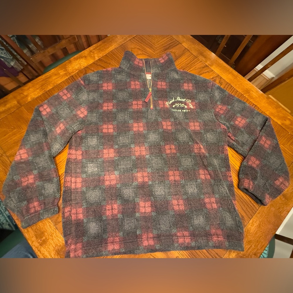 Taylor Swift Plaid Shirt Days Sweater/Sherpa Zip-Up